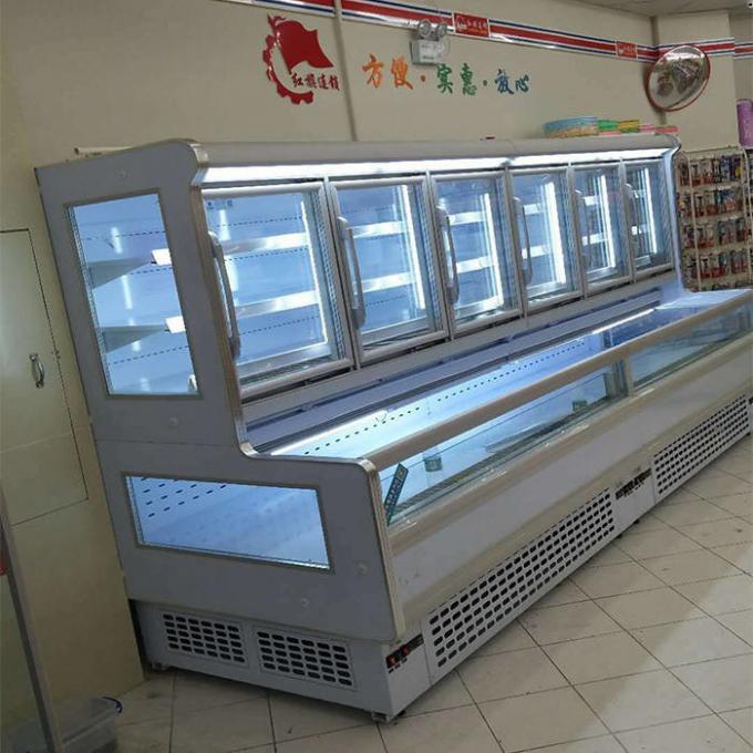 Совмещенный CE витринный шкаф R404A чистосердечный Refrigerated 2