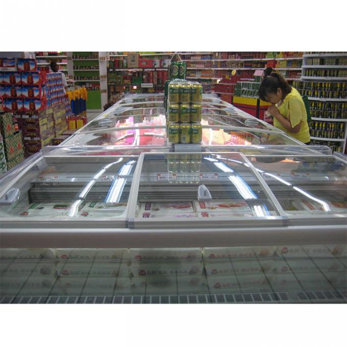 Верхний открытый коммерчески глубокий холодильник для замороженных продуктов дисплея 0