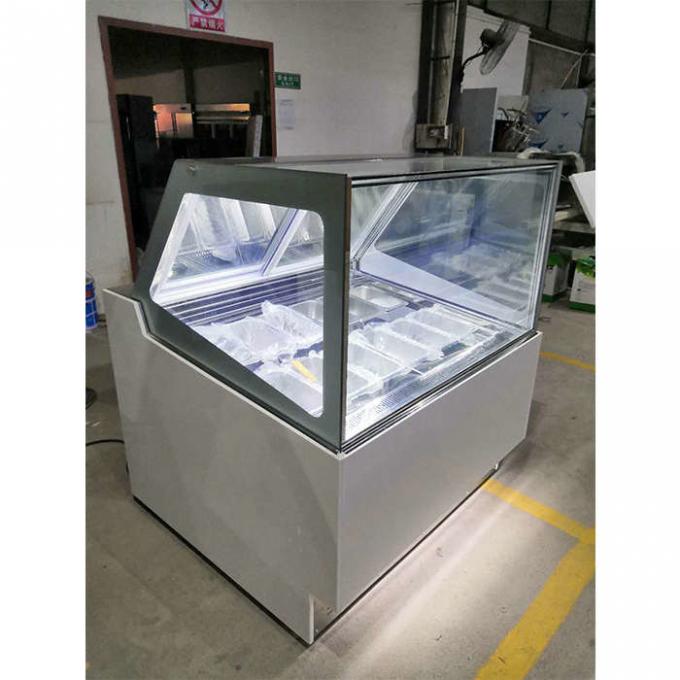 Замораживатель дисплея мороженого рекламы CE 1200mm 0