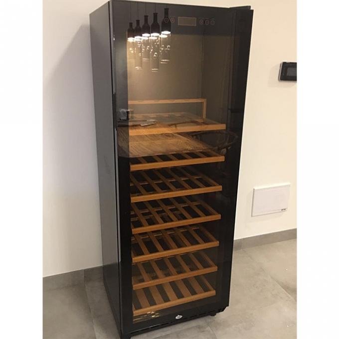 холодильник вина стеклянных бутылок двери 135w 110 Freestanding 0