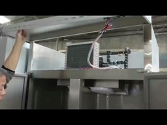 4 двери 300W коммерческий холодильник из нержавеющей стали морозильник