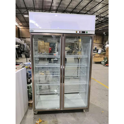Холодильник дисплея Адвокатуры охладителей двери R134A 1000L коммерчески стеклянный