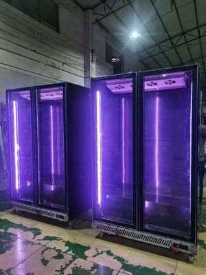 Коммерческий вертикальный холодильник Холодильник для напитков Дисплейный холодильник со стеклянной дверью