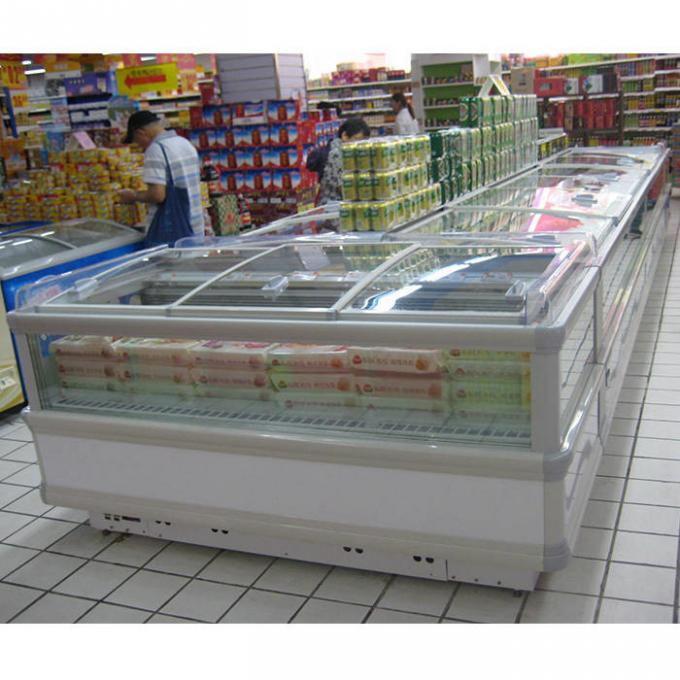 Верхний открытый коммерчески глубокий холодильник для замороженных продуктов дисплея 2