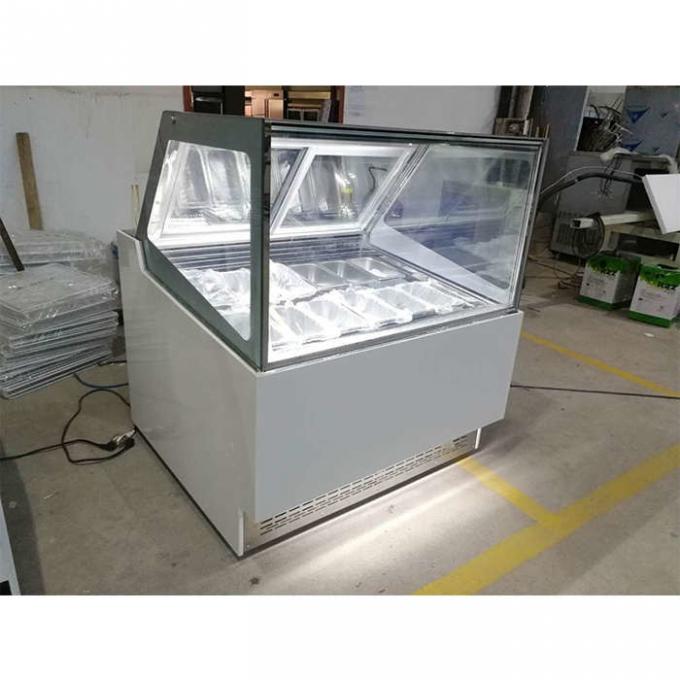 Замораживатель дисплея мороженого рекламы CE 1200mm 1
