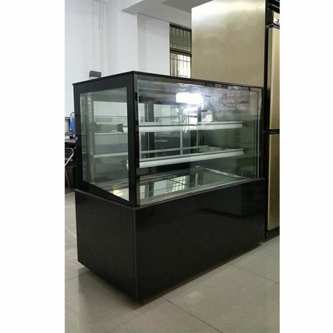Холодильник дисплея пекарни вентиляторной системы охлаждения 220V прозрачный 0