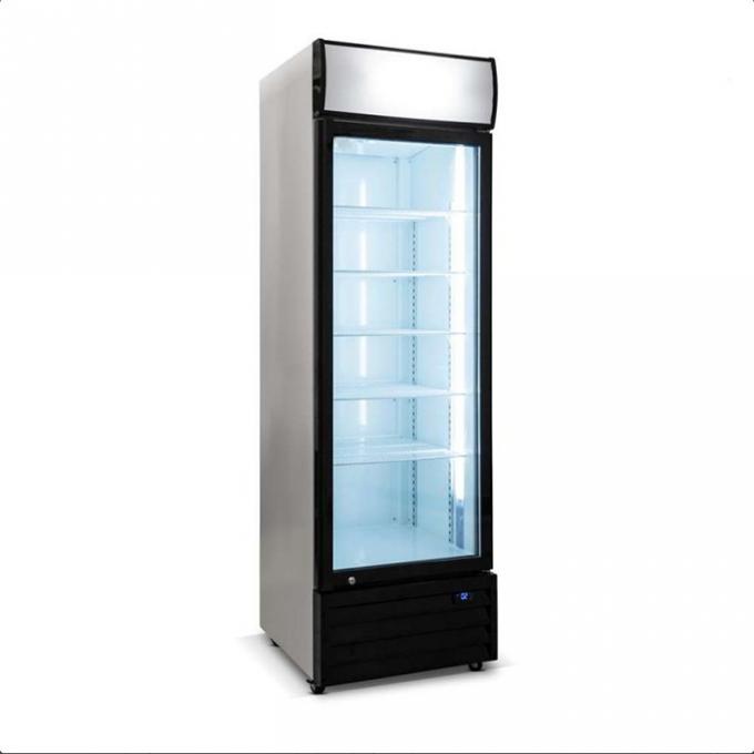 Охладитель дисплея ночного магазина охладителей 360L двери вентиляторной системы охлаждения коммерчески стеклянный 0