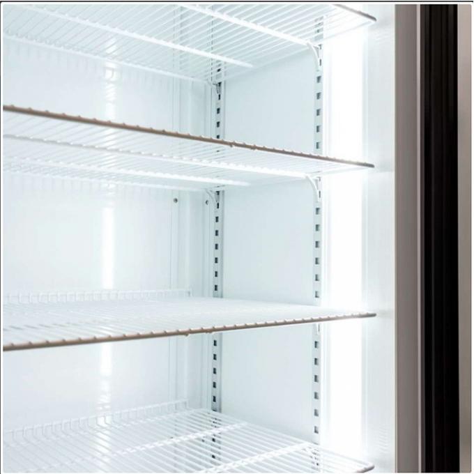Охладитель дисплея ночного магазина охладителей 360L двери вентиляторной системы охлаждения коммерчески стеклянный 2